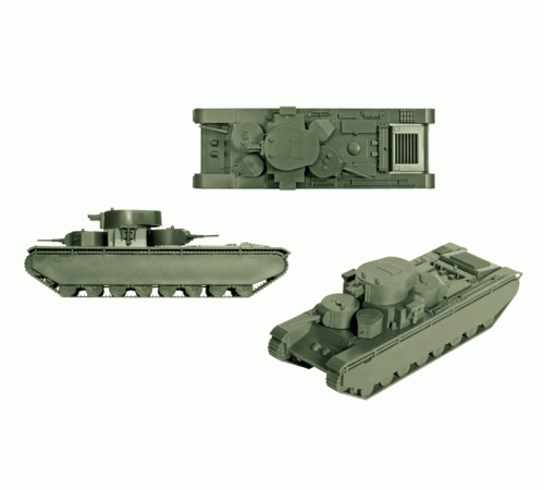 Сборная модель ZVEZDA Советский тяжелый танк Т-35, 1/100