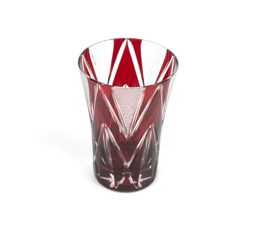 Стакан TAJIMA GLASS Звездные грани 240 мл, медно-красный