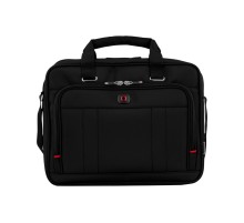 Портфель для ноутбука 16'' WENGER, черный, полиэстер / ПВХ, 41 x 15 x 34 см, 12 л