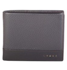 Кошелёк, Cross Nueva FV, кожа наппа, фактурная, коричневый, 11 х 1,5 х 9 см