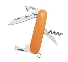 Нож перочинный Stinger, 90 мм, 10 функций, материал рукояти: АБС-пластик (оранжевый)