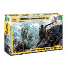 Сборная модель ZVEZDA Советские горные стрелки 1942 г., 1/35