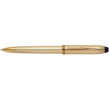 Шариковая ручка Cross Townsend. Цвет - золотистый.