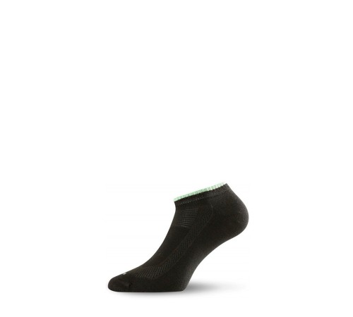 Носки Lasting ARA 906 cotton+nylon, черный с зеленой полоской, размер M (ARA906M)
