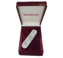 Нож-брелок VICTORINOX Bethel White, коллекционный, 58 мм, 4 функции, рукоять из натурального камня