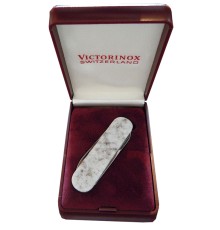 Нож-брелок VICTORINOX Bethel White, коллекционный, 58 мм, 4 функции, рукоять из натурального камня