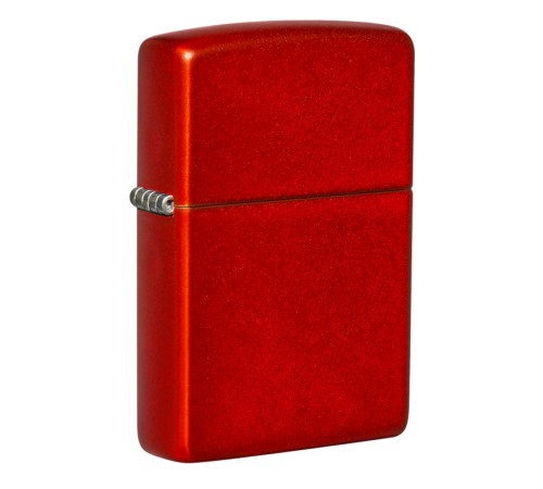 Зажигалка ZIPPO Classic с покрытием Metallic Red, латунь/сталь, красная, матовая, 38x13x57 мм
