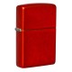 Зажигалка ZIPPO Classic с покрытием Metallic Red, латунь/сталь, красная, матовая, 38x13x57 мм
