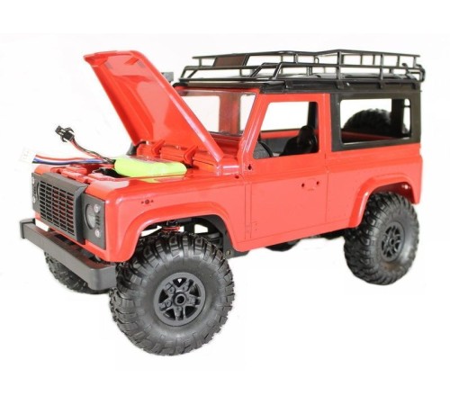 Радиоуправляемая машина MN MODEL английский внедорожник Defender (красный) 4WD 2.4G 1/12 RTR