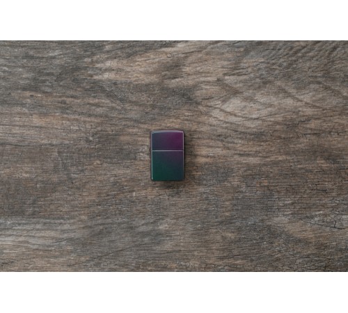 Зажигалка ZIPPO Classic с покрытием Iridescent, латунь/сталь, фиолетовая, матовая, 38x13x57 мм