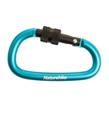 Карабин многофункциональный с муфтой Naturehike NH15A005-H D-Type 6cm голубой