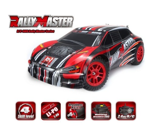 Радиоуправляемая шоссейка Remo Hobby Rally Master Brushless (красная) 4WD 2.4G 1/8 RTR