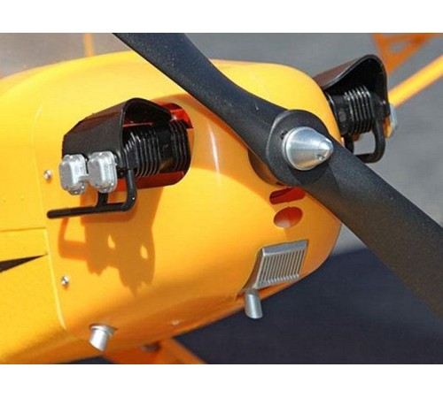 Радиоуправляемый самолет Top RC J3 желтый 1400мм KIT