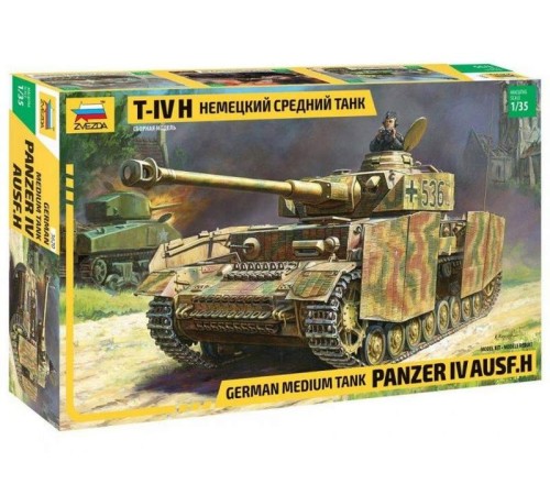 Сборная модель ZVEZDA Немецкий средний танк T-IV (H), 1/35