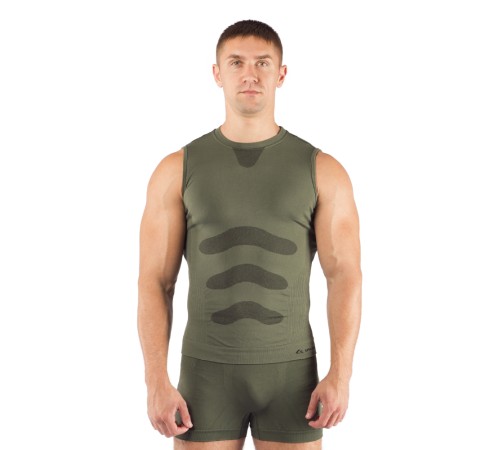 Майка  мужская Achile/ кор. рукав/ синтетика/ зеленый/ L-XL, Achile6262LXL
