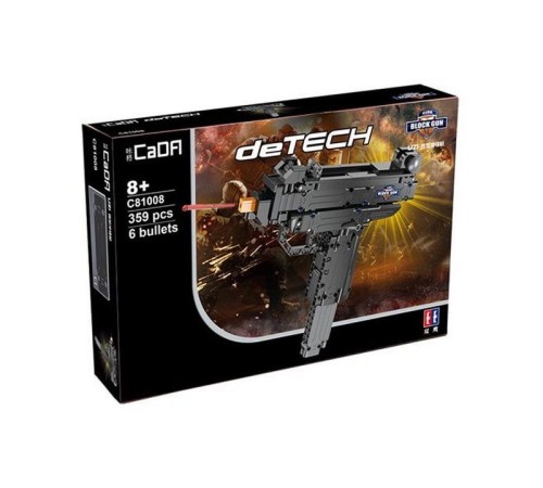 Конструктор CADA deTech пистолет-пулемет Micro Uzi (359 деталей)