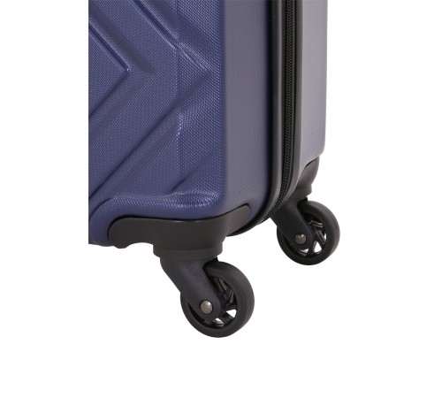 Чемодан SWISSGEAR BROSS, синий, АБС-пластик, 37,5x23x55 см, 39 л