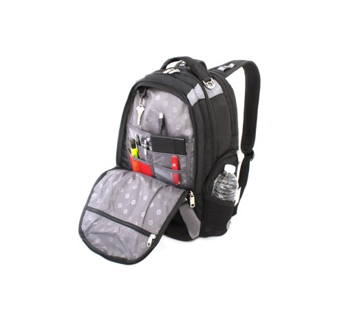 Рюкзак WENGER ZOOM, 15”, черный / серый, полиэстер 900D, 36 х 21 х 47 см, 35 л