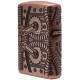 Зажигалка ZIPPO Armor™ с покрытием Antique Copper™, латунь/сталь, медная, матовая, 38x13x57 мм