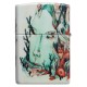 Зажигалка Zippo Classic с покрытием White Matte, латунь/сталь, разноцветная, матовая, 38x13x57 мм
