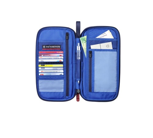 Органайзер VICTORINOX 17.1 Color с защитой от сканирования RFID, синий, нейлон 800D, 13x3x26 см