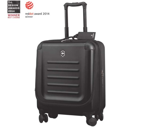 Чемодан VICTORINOX Spectra™ Dual-Access 2.0, чёрный, поликарбонат Bayer, 42x25x55 см, 37 л