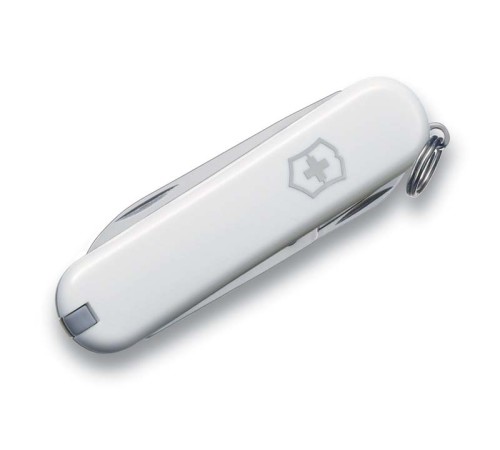 Нож-брелок VICTORINOX Classic SD, 58 мм, 7 функций, белый
