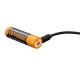 Аккумулятор 18650 Fenix 3500U mAh с разъемом для USB, ARB-L18-3500U