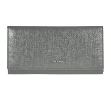 Кошелёк Cross RTC, кожа наппа тиснёная, цвет серый, 20 x 11 x 2,5 см