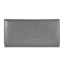 Кошелёк Cross RTC, кожа наппа тиснёная, цвет серый, 20 x 11 x 2,5 см