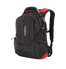 Рюкзак SWISSGEAR, 15”, черный/красный, полиэстер 1200D, 36х17х50 см, 30 л