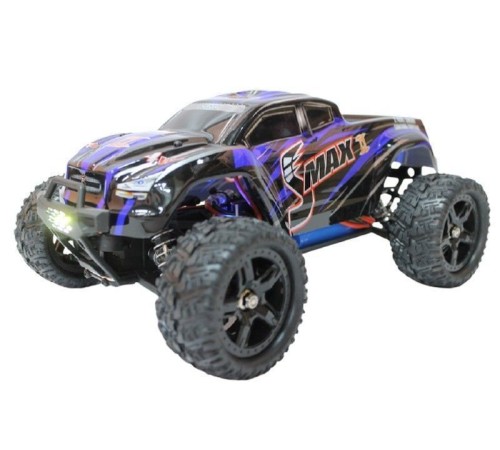 Радиоуправляемый монстр Remo Hobby SMAX Brushless V2.0 (синий) 4WD 2.4G 1/16 RTR