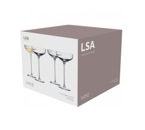 Набор из 4 бокалов-креманок Lsa International Wine 300 мл.
