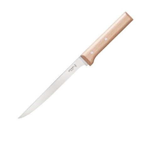 Нож филейный Opinel №121, деревянная рукоять, нержавеющая сталь, 001821