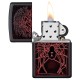 Зажигалка ZIPPO Spider Design с покрытием Black Matte, латунь/сталь, чёрная, матовая, 38x13x57 мм