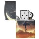 Зажигалка ZIPPO Mythological с покрытием Glow In The Dark Green, латунь/сталь, черная, 38x13x57 мм