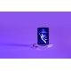 Зажигалка ZIPPO Lock Ness с покрытием Black Light, латунь/сталь, черная, матовая 38x13x57 мм