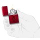 Зажигалка ZIPPO Doom с покрытием Candy Apple Red, латунь/сталь, красная, глянцевая, 38x13x57 мм