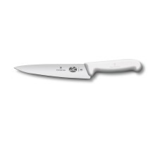 Нож разделочный VICTORINOX Fibrox с лезвием 19 см, белый