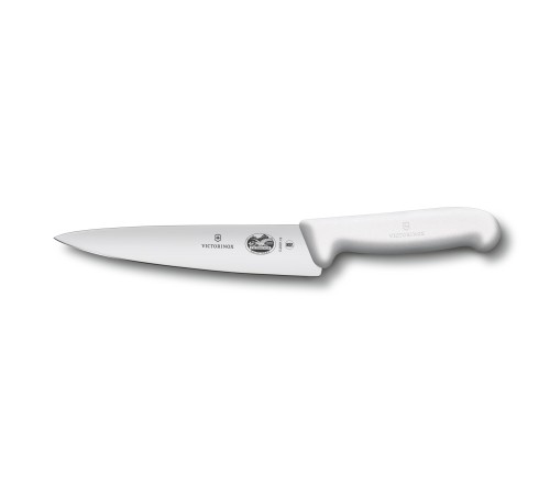 Нож разделочный VICTORINOX Fibrox с лезвием 19 см, белый