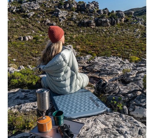 Коврик самонадувной Naturehike CNK2300DZ013 Ultralight, прямоугольный,  голубой, 6976023926921