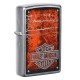 Зажигалка ZIPPO Harley-Davidson® с покрытием Street Chrome™, латунь/сталь, серебристая, 38x13x57 мм
