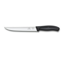 Нож разделочный VICTORINOX SwissClassic с узким прямым лезвием 18 см, чёрный