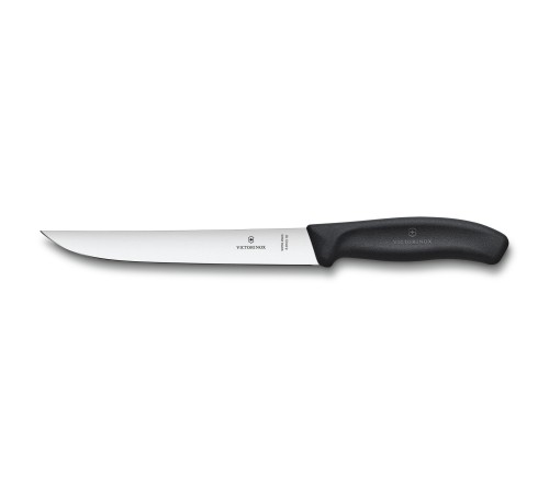 Нож разделочный VICTORINOX SwissClassic с узким прямым лезвием 18 см, чёрный