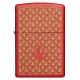 Зажигалка ZIPPO Flame Pattern с покрытием Red Matte, латунь/сталь, красная, матовая, 38x13x57 мм