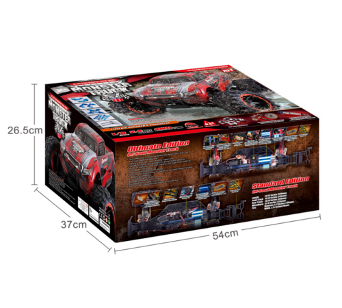 Радиоуправляемый монстр Remo Hobby Dinosaurs Master Brushless UPGRADE (красный) 4WD 2.4G 1/8 RTR