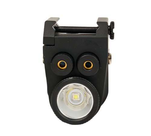 Фонарь подствольный пистолетный SKYWOODS RACCOON DOUBLE LASER, 360 люмен, ЛЦУх2 красн/зел