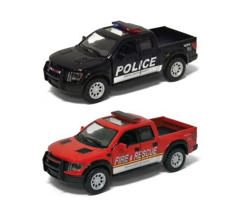 Машина Kinsmart 1:40 Ford F-150 Police Fire Rescue в асс. инерция (1/12шт.) б/к