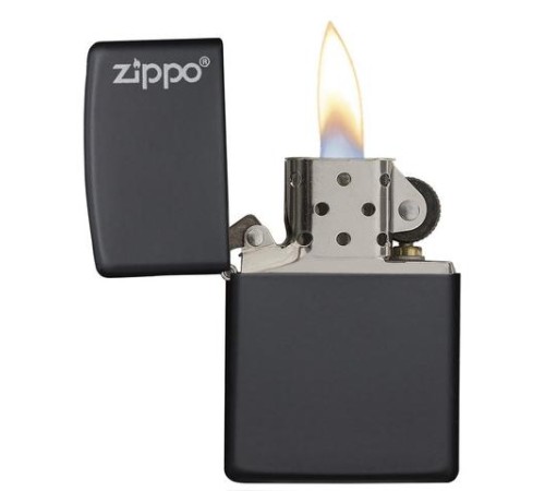 Зажигалка ZIPPO Classic с покрытием Black Matte, латунь/сталь, чёрная, матовая, 38x13x57 мм