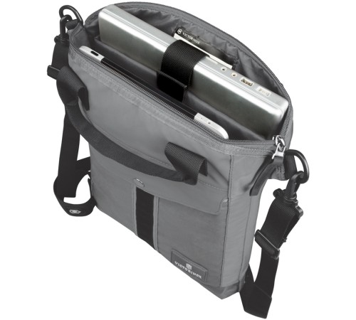 Сумка наплечная VICTORINOX Altmont™ 3.0 Slimline Tote 13'', серая, нейлон Versatek™, 31x6x41 см, 7 л